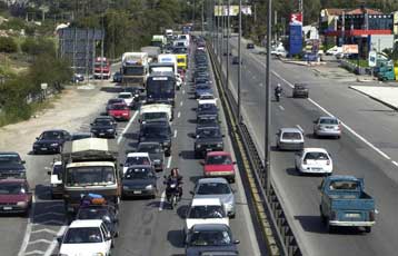 Ώρα εξόδου των εκδρομέων από τα αστικά κέντρα για το Πάσχα