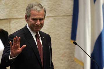 «Προφητεία» ειρήνης στη Μέση Ανατολή από τον Μπους με απόλυτη στήριξη στο Ισραήλ