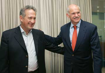 Tο θέμα της συνεργασίας με τον ΣΥΝ στη συνάντηση Παπανδρέου-Σκανδαλίδη