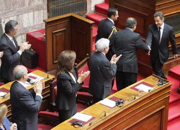 Για το κοινό ευρωπαϊκό όραμα μίλησε ο Σαρκοζί στη Βουλή