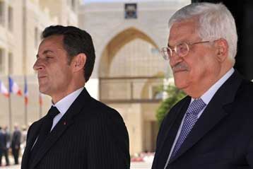 Προτεραιότητα για τη Γαλλία το παλαιστινιακό κράτος, δηλώνει ο Σαρκοζί από τη Βηθλεέμ