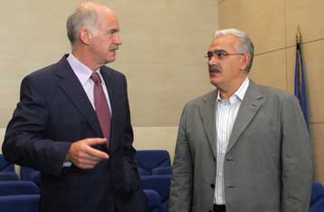 Το Ασφαλιστικό επί τάπητος στη συνάντηση Παπανδρέου με τη ΓΣΕΒΕΕ