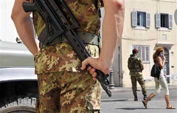 Soldati στους δρόμους της Ιταλίας, περιπολίες από Μιλάνο έως Παλέρμο