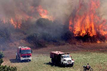 Πυρκαγιές στη Λιχάδα Εύβοιας και τα Μαζαράκια Θεσπρωτίας
