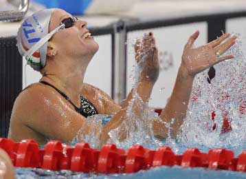 Παγκόσμιο ρεκόρ η Πελεγκρίνι στα 200μ. ελεύθερο