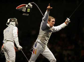 Ο Κλάιμπρινκ το χρυσό μετάλλιο στο ξίφος ασκήσεως