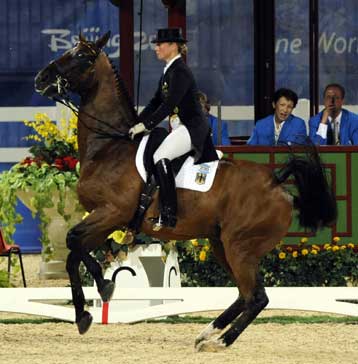 Η Βερθ απειλεί την «αιώνια» αντίπαλό της, Φαν Γκρούνσβεν στην ιππική δεξιοτεχνία