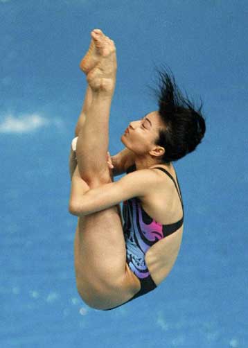 Οπως και το 2004, η Κινέζα Γκούο πήρε το χρυσό στο τραμπολίνο 3μ.