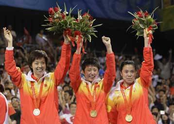 Δικαίωσε τον τίτλο του φαβορί η Κίνα στο ομαδικό γυναικών του πινγκ πονγκ