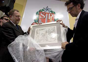 Βρέθηκε στο Σάο Πάολο και η δεύτερη κλεμμένη γκραβούρα του Πάμπλο Πικάσο