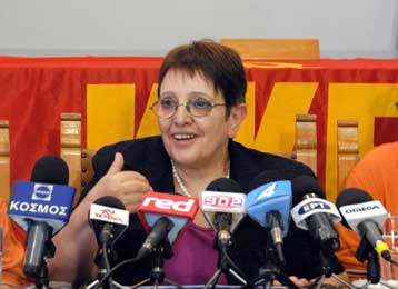 Περιοδεία στη Ρόδο πραγματοποιεί η γγ του ΚΚΕ Αλέκα Παπαρήγα