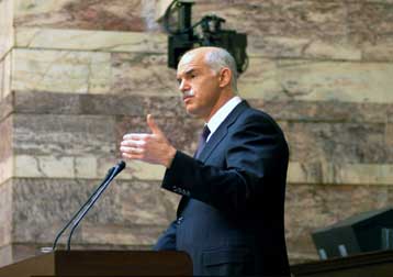 Σχέδιο για έξοδο από την κρίση «που προκάλεσε η κυβέρνηση» παρουσίασε ο Γ.Παπανδρέου