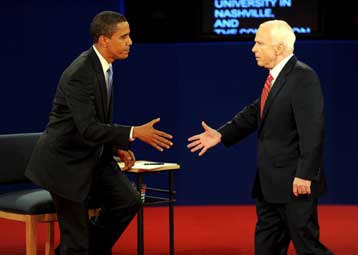 Νικήτης ο Μπαράκ Ομπάμα μετά και τη δεύτερη τηλεμαχία με τον Τζον Μακέιν