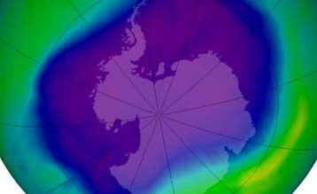Μεγαλύτερη φέτος σε σχέση με το 2007 η τρύπα του όζοντος στην Ανταρκτική