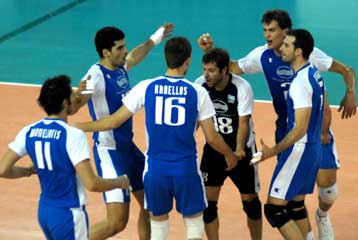 Η Ελλάδα στο Eurovolley, με Ισπανία, Σλοβακία, Σλοβενία