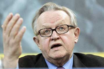 Στον Φινλανδό Μάρτι Αχτισάαρι απονεμήθηκε το Νόμπελ Ειρήνης 2008