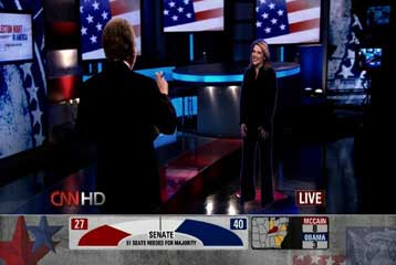 «Ολόγραμμα» στο στούντιο του CNN σχολίασε την εκλογική μάχη
