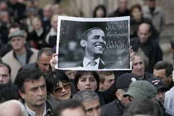 Πρώτη μαζική διαδήλωση στη Γεωργία κατά του Μιχαήλ Σαακασβίλι μετά τον πόλεμο