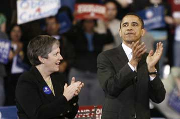 H Τζάνετ Ναπολιτάνο υποψήφια υπουργός Εσωτερικής Ασφάλειας των ΗΠΑ