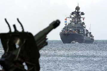 Πανηγυρική υποδοχή του ρωσικού Πολεμικού Ναυτικού στη Βενεζουέλα του Τσάβες