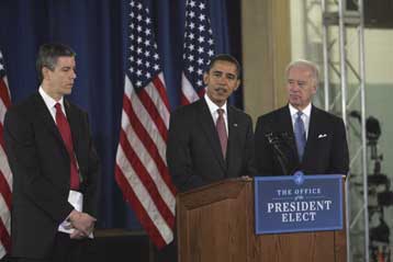 Ο Αρνι Ντάνκαν υπουργός Παιδείας στην κυβέρνηση Ομπάμα