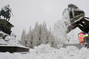 Στο «ψυγείο» βόρεια Ιταλία, Βρετανία και Γαλλία με χιόνια και δριμύ ψύχος