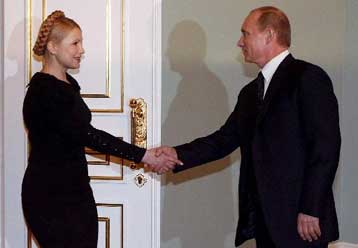 Σε συμφωνία για το φυσικό αέριο κατέληξαν Πούτιν-Τιμοσένκο