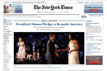 Ο αμερικανικός διαδικτυακός Τύπος για την ορκωμοσία Ομπάμα