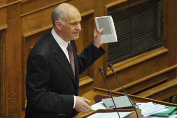 Έσχατη προσπάθεια διάσωσης της κυβέρνησης η πρόταση για διάλογο, απαντά ο Γ.Παπανδρέου