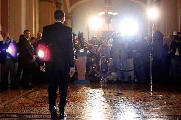 Τη ρεπουμπλικανική ψήφο στο σχέδιο των 825 δισ. δολαρίων ζητά ο Ομπάμα