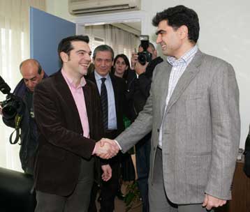 Σε καλό κλίμα η συνάντηση του Τσίπρα με τον Βαρδινογιάννη για το γήπεδο