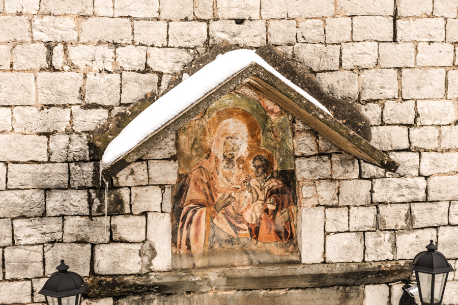 Ηλεία, χιόνι στα βουνά της Λάμπειας