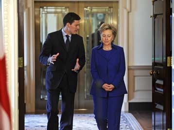 Το Ιράν στο επίκεντρο των συνομιλιών της Χ.Κλίντον με Μίλιμπαντ και Στάινμαϊερ