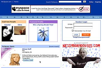 Ενενήντα χιλιάδες χρήστες εκδιώχθηκαν από το MySpace λόγω σεξουαλικών παραβάσεων
