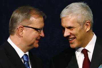 Συστάσεις στη Σερβία να μην καταθέσει αίτηση ένταξης στην ΕΕ το 2009 από τον Όλι Ρεν