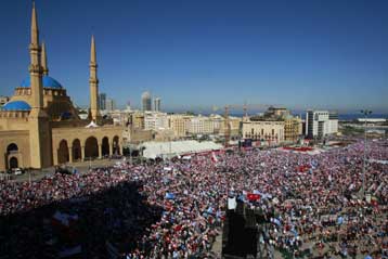 Κοσμοσυρροή στη Βηρυτό για την 4η επέτειο της δολοφονίας Χαρίρι