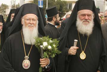Ραντεβού Βαρθολομαίου-Ιερώνυμου στα εγκαίνια αεροπορικής εταιρείας