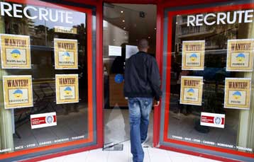 Έκρηξη ανεργίας στη Γαλλία στο 8,2% στο τέταρτο τρίμηνο του 2008
