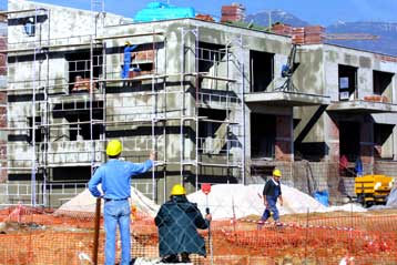 Καθίζηση στην οικοδομική δραστηριότητα το 2008