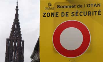 Φρούριο το Στρασβούργο, εν όψει της Συνόδου του ΝΑΤΟ