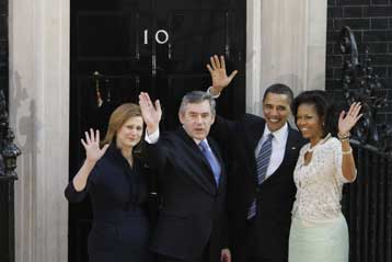 Με τον Γκόρντον Μπράουν συναντάται ο Μπαράκ Ομπάμα στο Λονδίνο