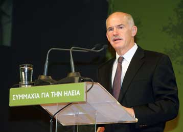 «Πράσινη» ανάπτυξη και ανασυγκρότηση της Ηλείας υπόσχεται ο Γ.Παπανδρέου