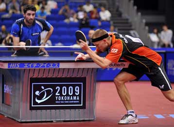 Στους «16» σταμάτησε η εντυπωσιακή πορεία του Γκιώνη στο παγκόσμιο του πινγκ πονγκ