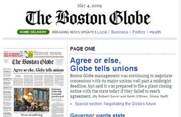 Στον «αέρα» το μέλλον της εφημερίδας Boston Globe