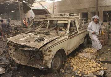 Έντεκα νεκροί από επίθεση σε πολυσύχναστη αγορά της Βαγδάτης