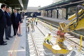 Το Φεβρουάριο του 2010 ολοκληρώνονται τα έργα στη γραμμή του ΗΣΑΠ