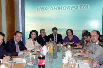 «Παρθενική» συνεδρίαση των ευρωβουλευτών της ΝΔ στη Ρηγίλλης