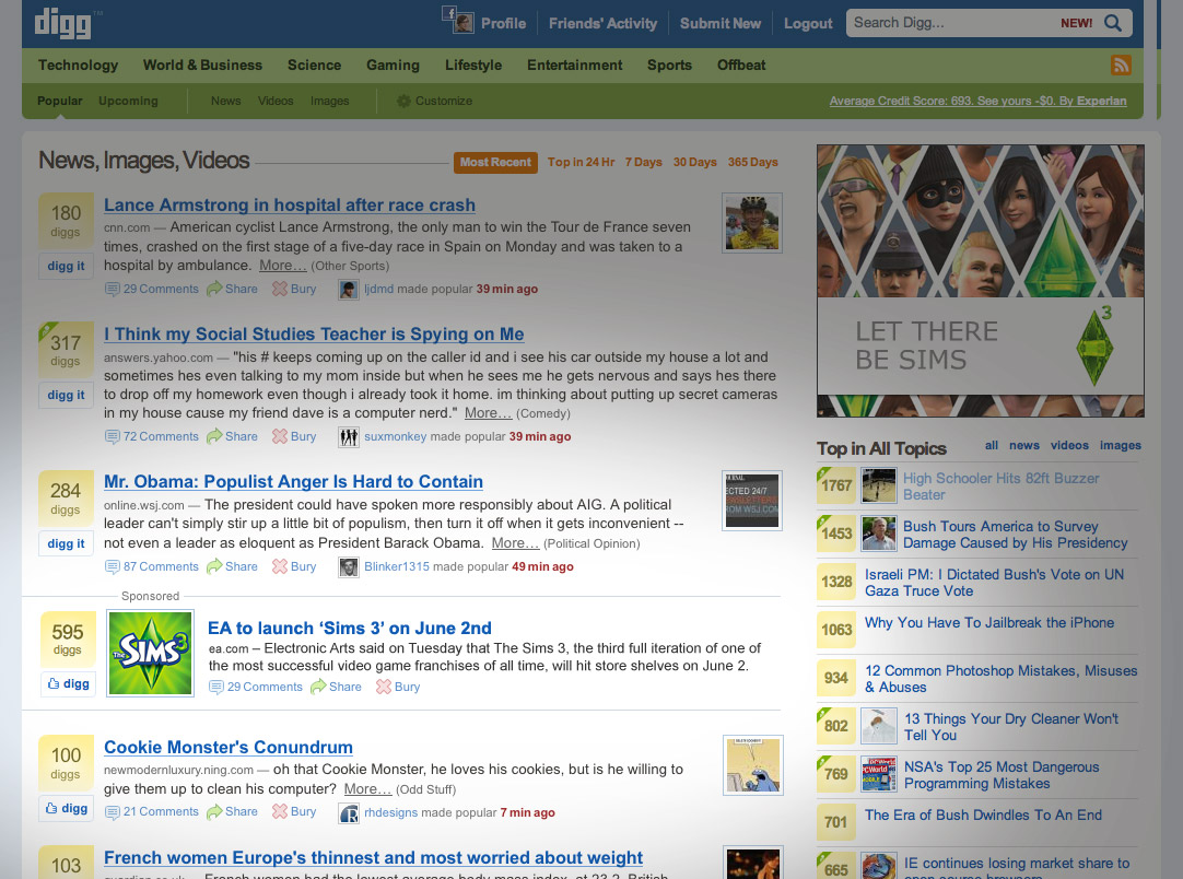 Digg ή Bury και στις διαφημίσεις