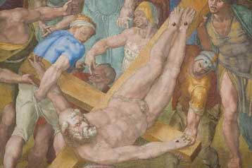 Αυτοπροσωπογραφία του Μικελάντζελο ίσως κρύβει «Η Σταύρωση του Αγίου Πέτρου»