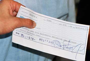 Ξεπέρασαν το 1,5 δισ. ευρώ οι ακάλυπτες επιταγές το α εξάμηνο του 2009